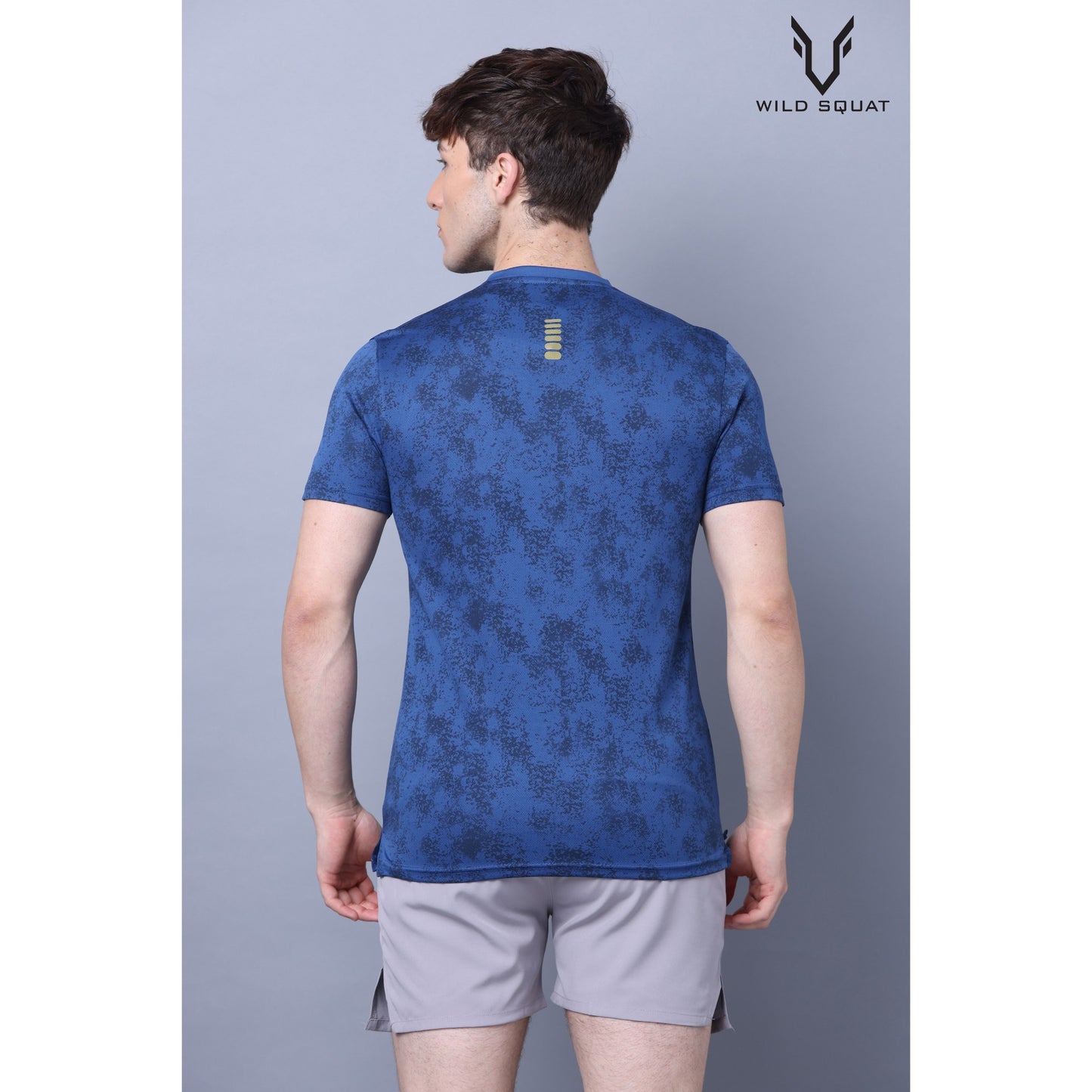Fully Sublimated Dot Knit T-Shirt - Royal Blue