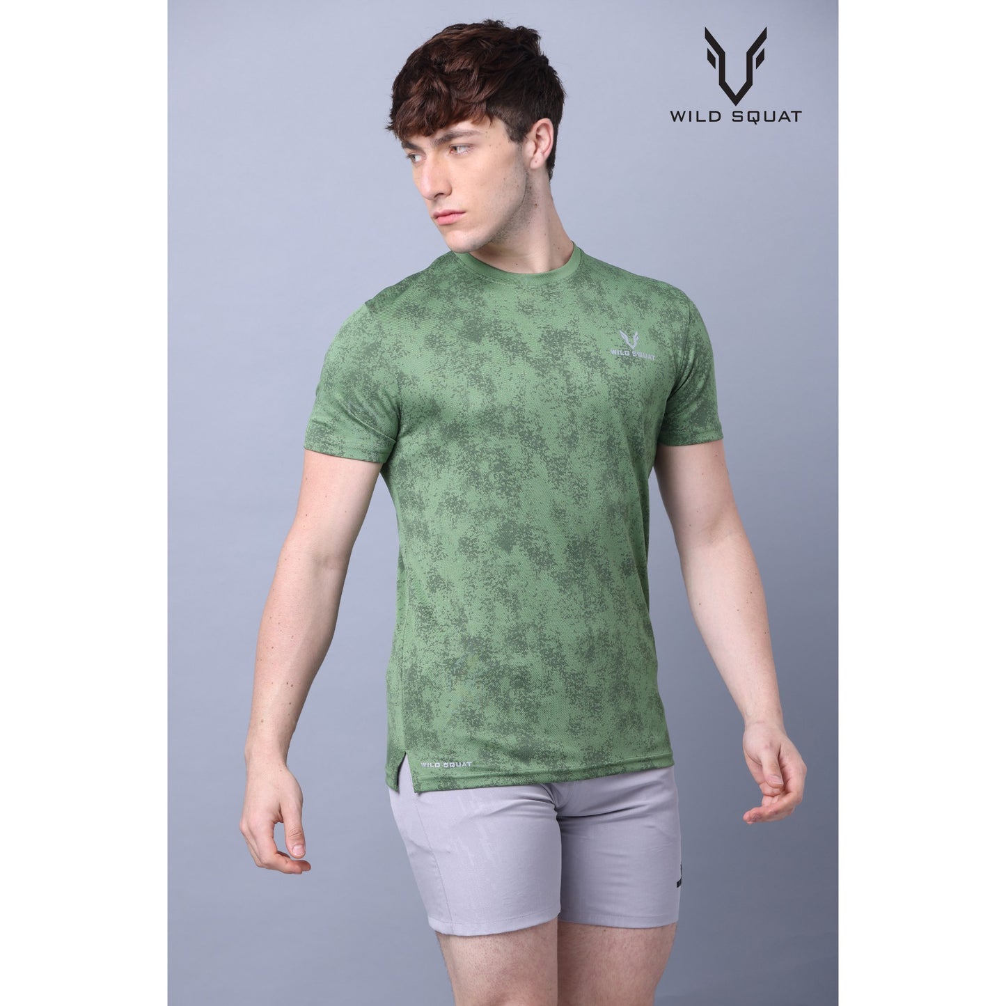 Fully Sublimated Dot Knit T-Shirt - Green