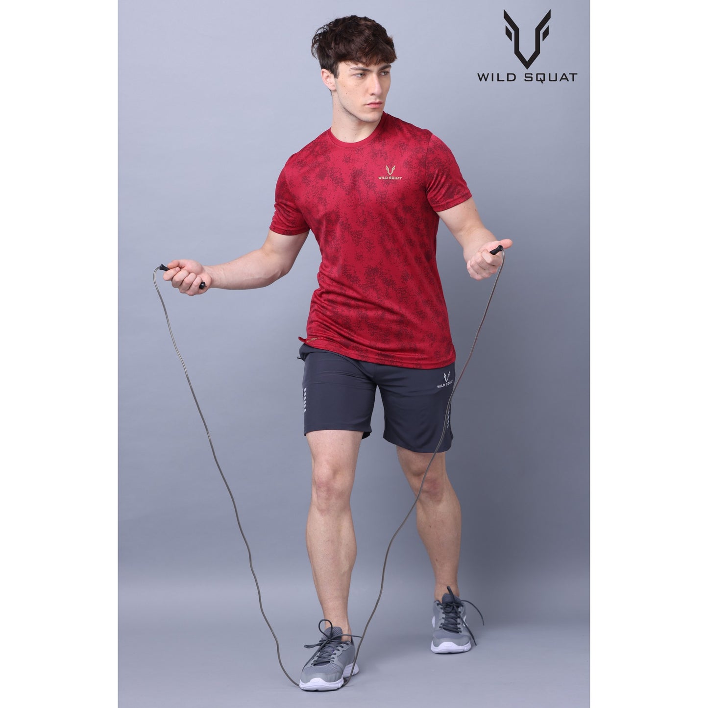 Fully Sublimated Dot Knit T-Shirt - Red