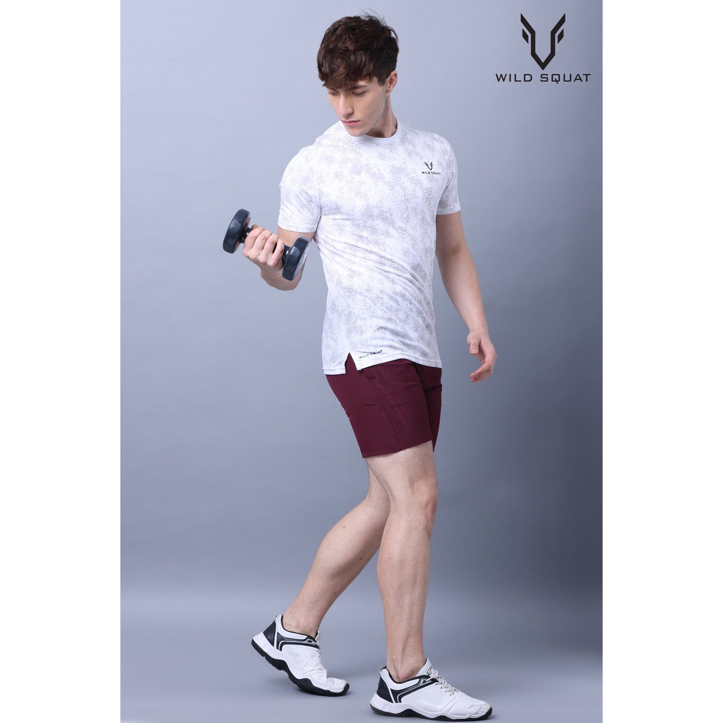 Fully Sublimated Dot Knit T-Shirt - White