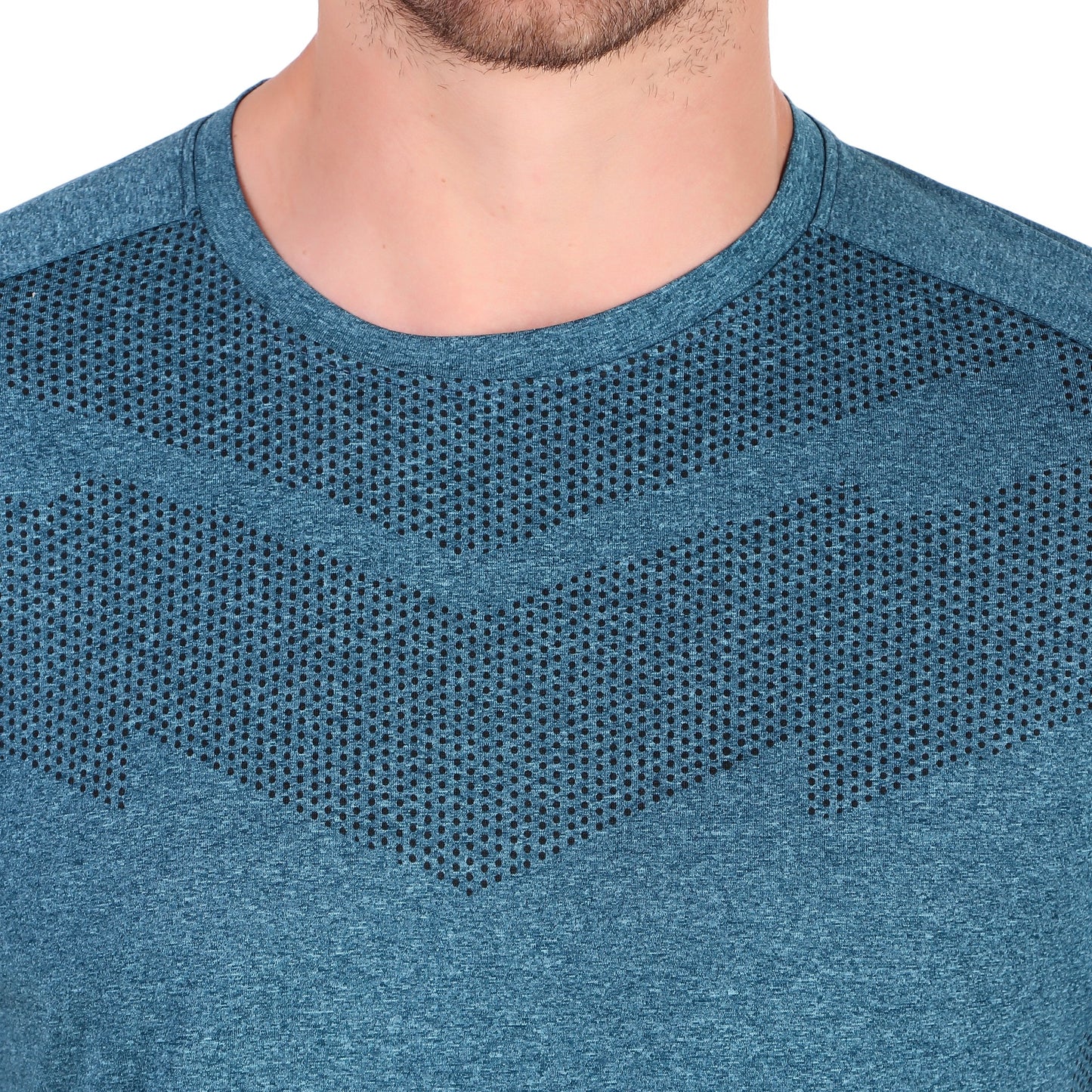 Premium Melang T-Shirt - Blue