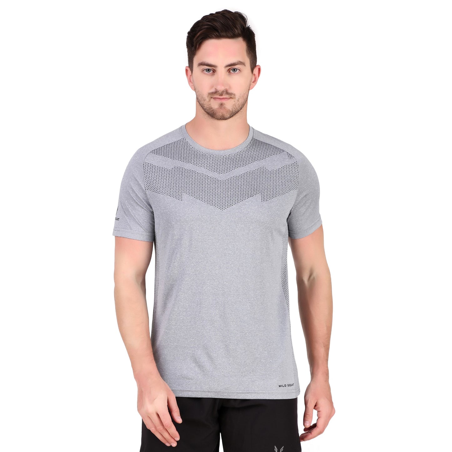 Premium Melang T-Shirt - Light Grey