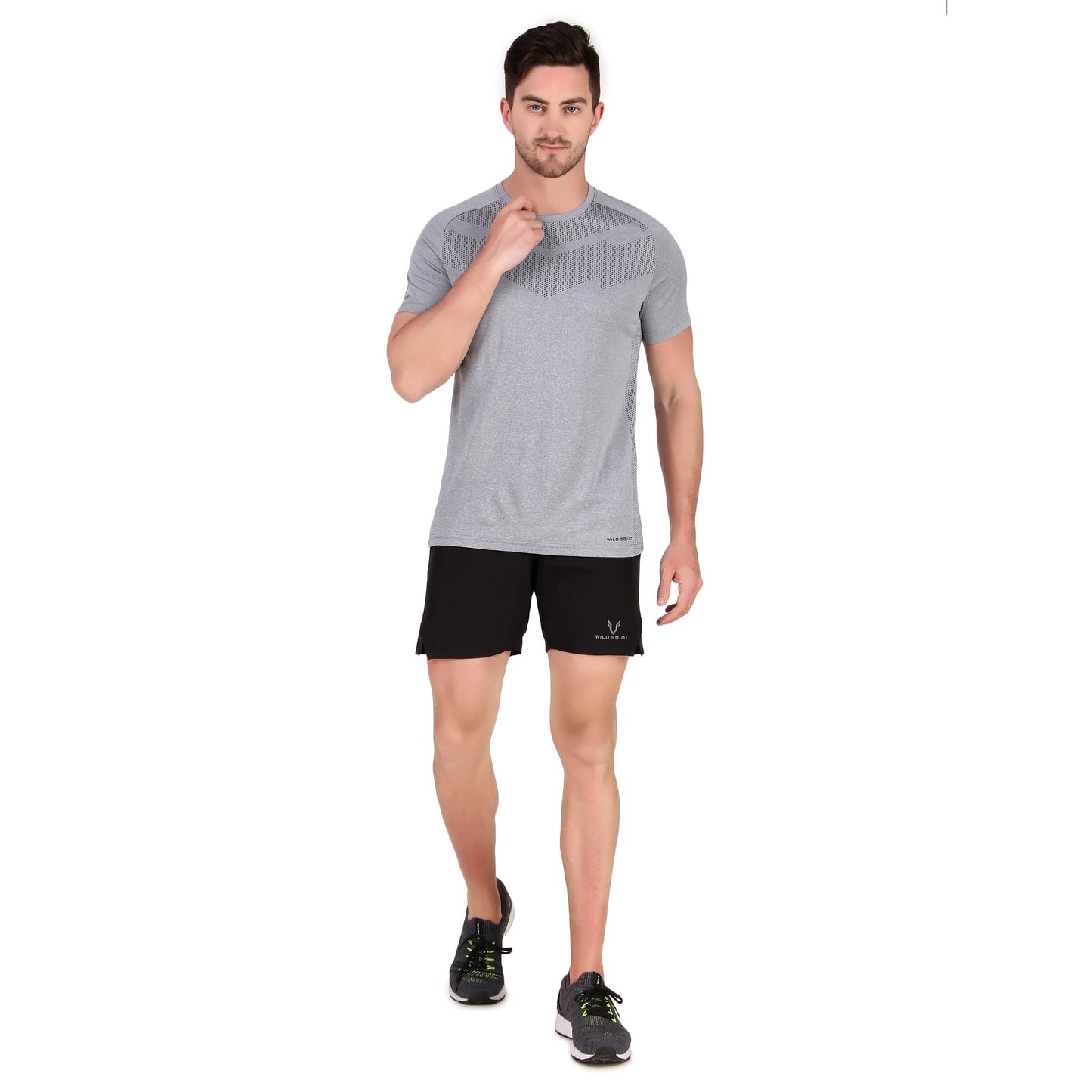 Premium Melang T-Shirt - Light Grey