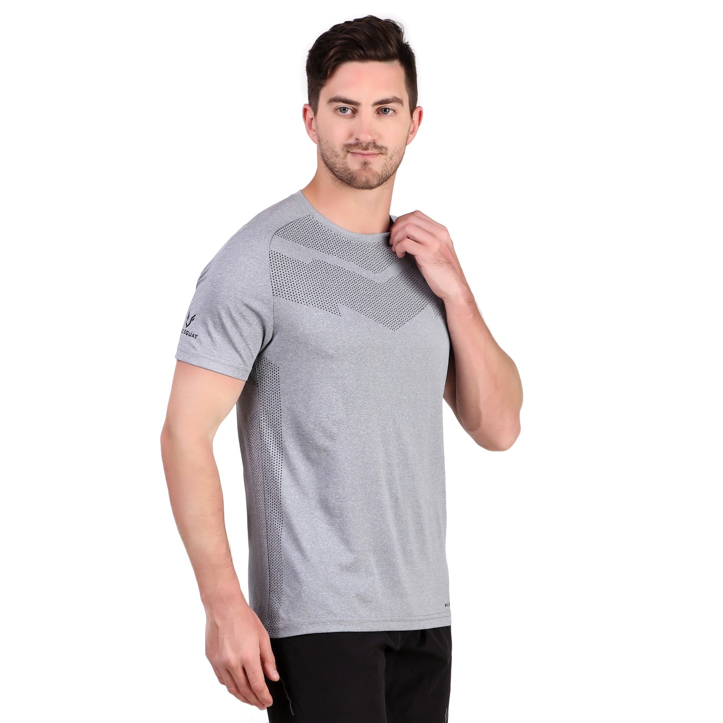 Premium Melang T-Shirt - Light Grey