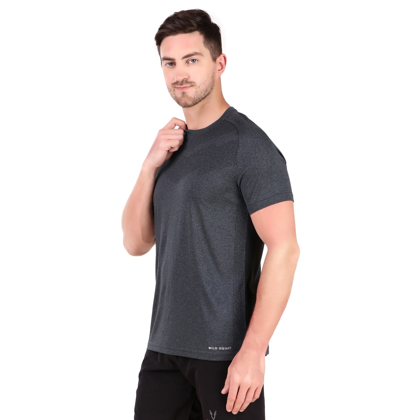 Premium Melang T-Shirt - Dark Grey