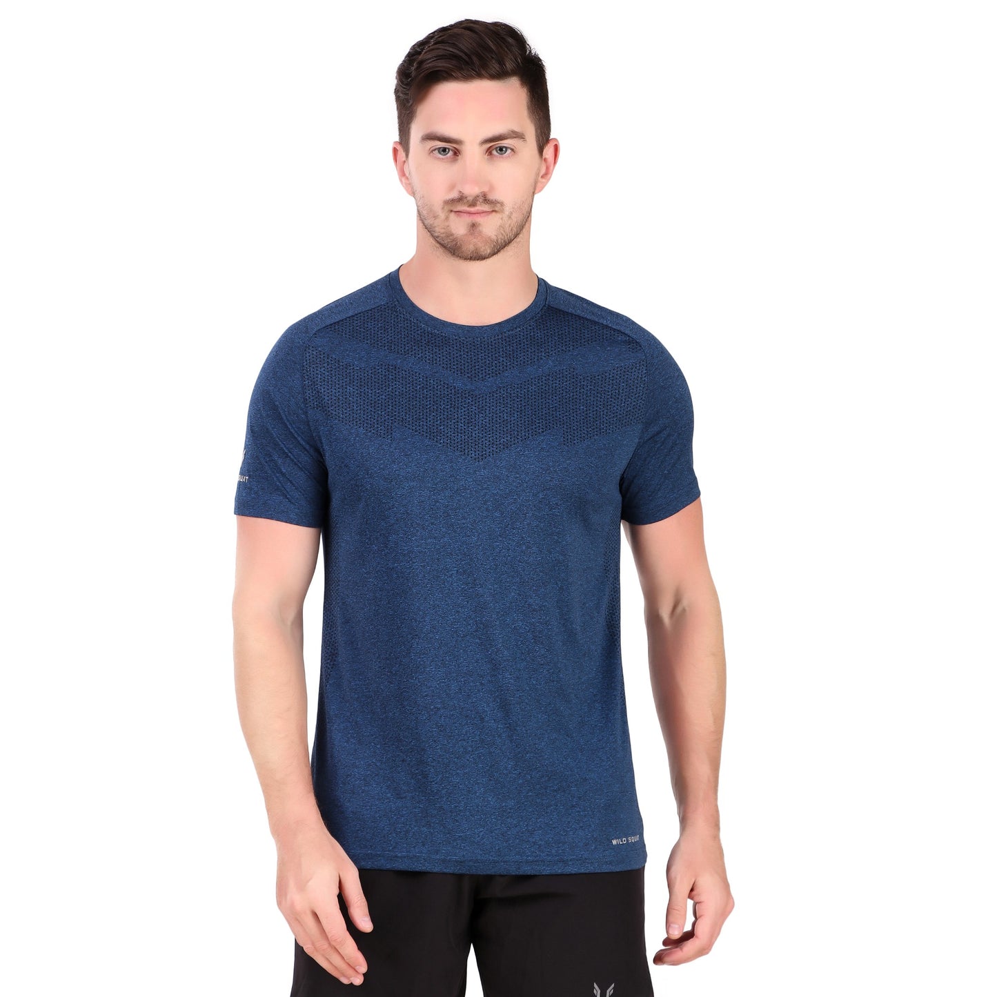 Premium Melang T-Shirt - Navy