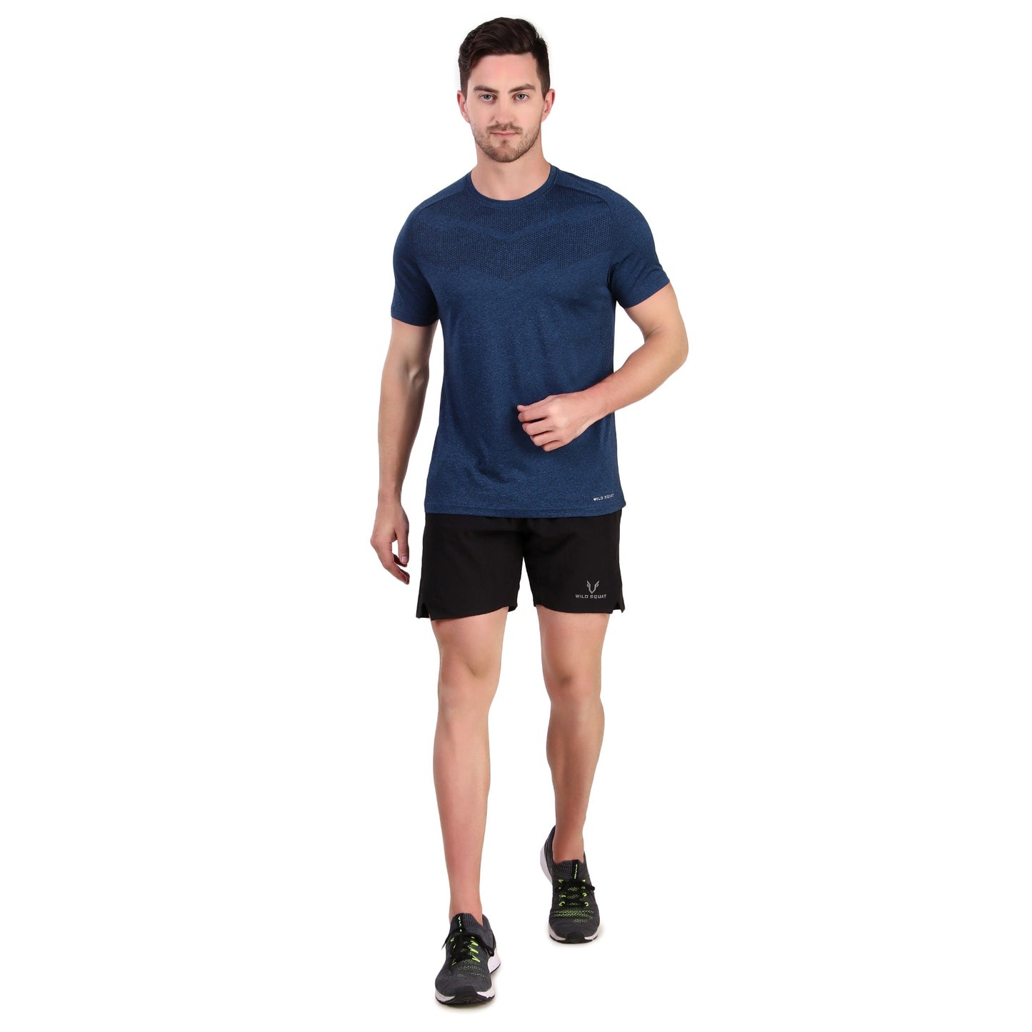 Premium Melang T-Shirt - Navy