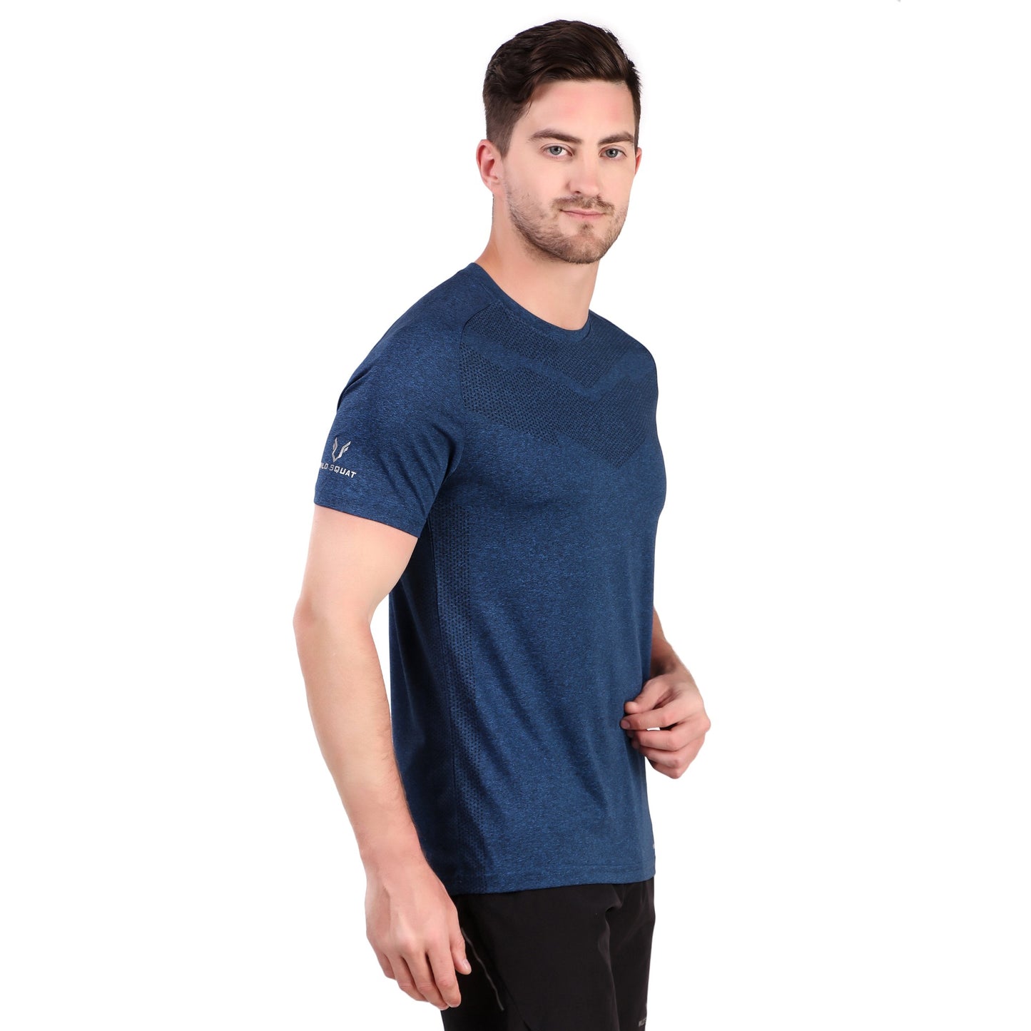 Premium Melang T-Shirt - Navy