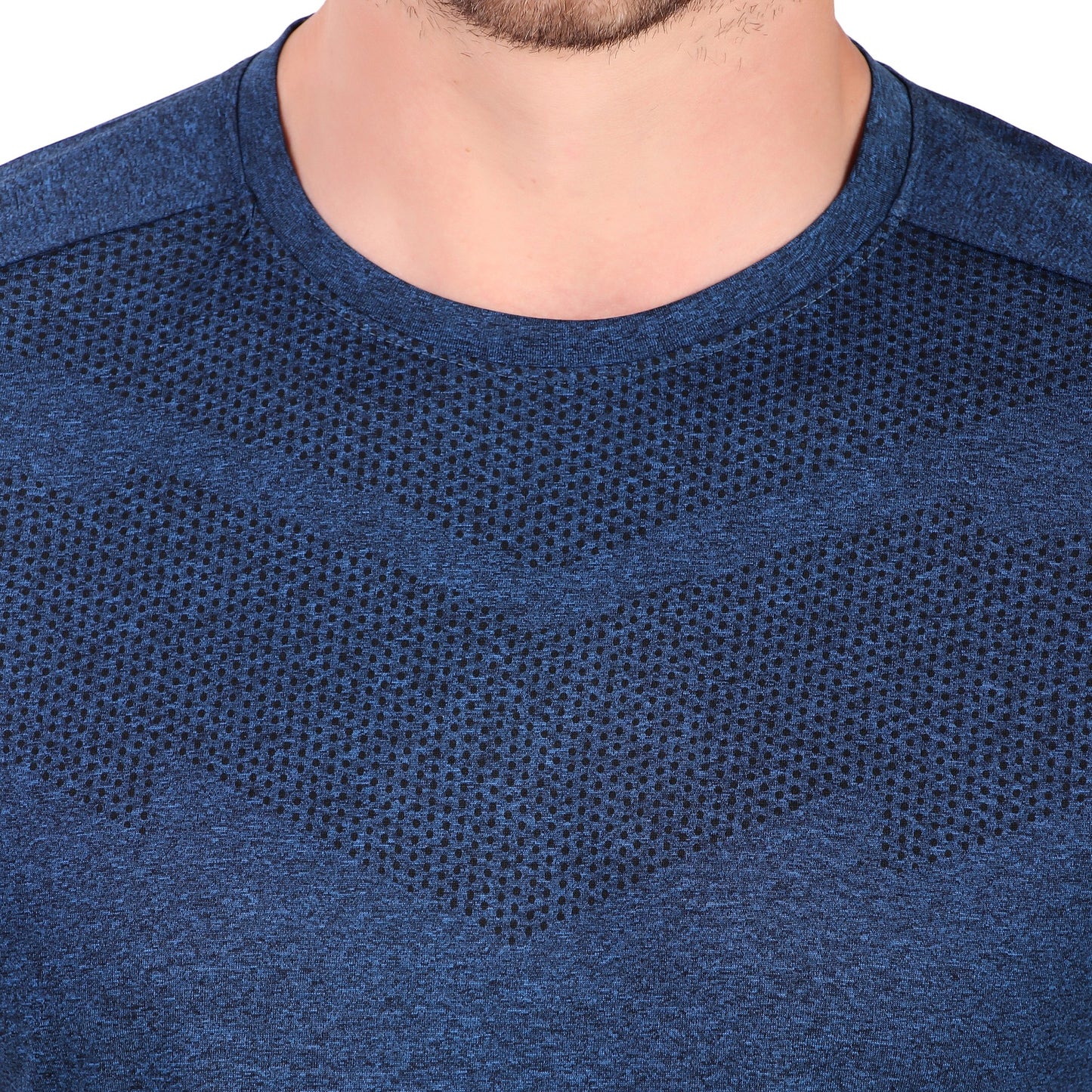 Premium Melang T-Shirt - Navy