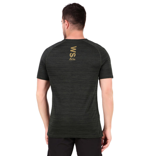 Athletic Core Half Sleeve T-Shirt - Olive Green
