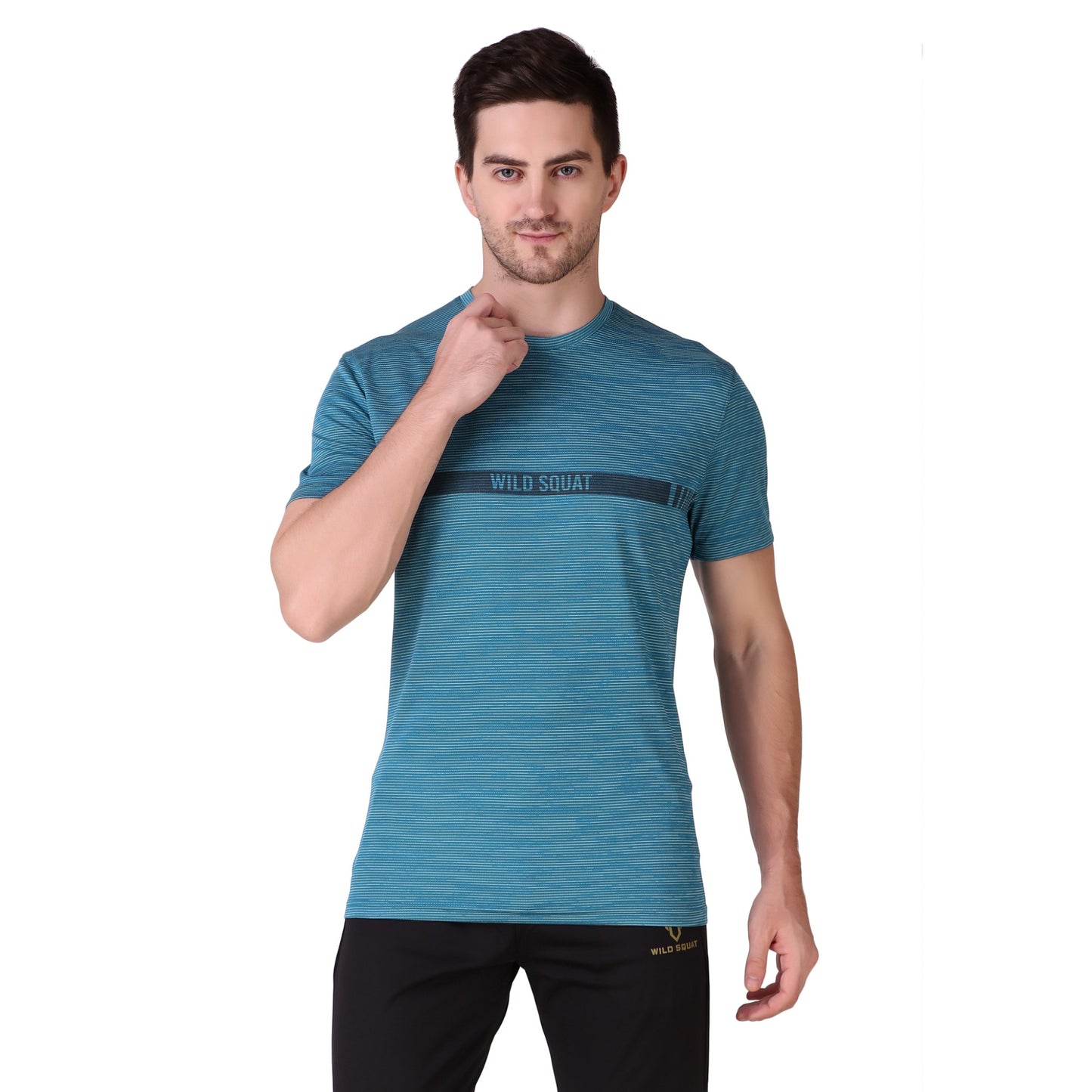 Jacquard T-Shirt - Sea Blue