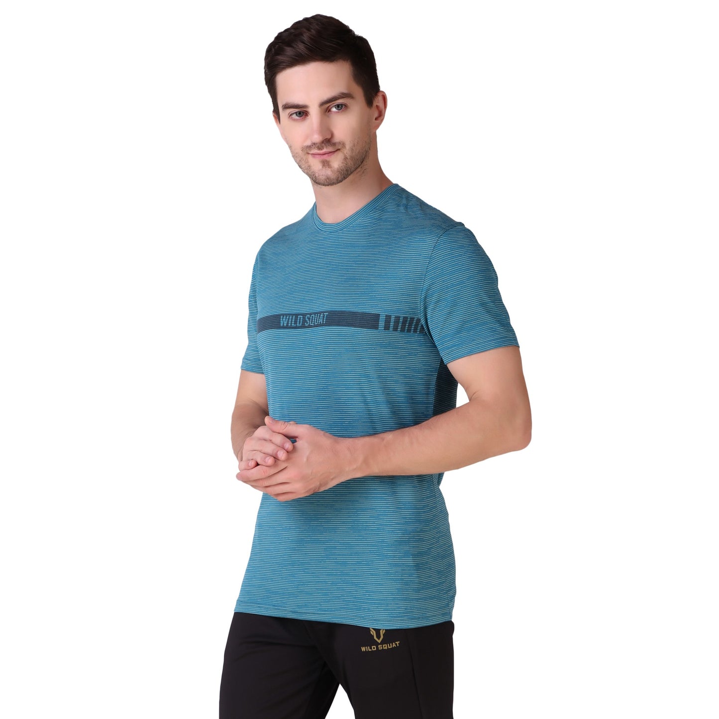 Jacquard T-Shirt - Sea Blue
