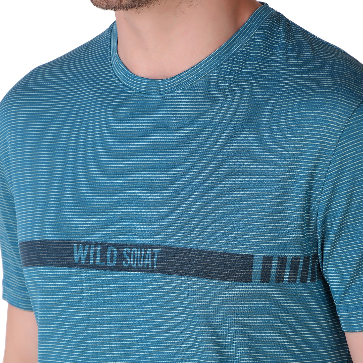 Jacquard T-Shirt - Sea Blue