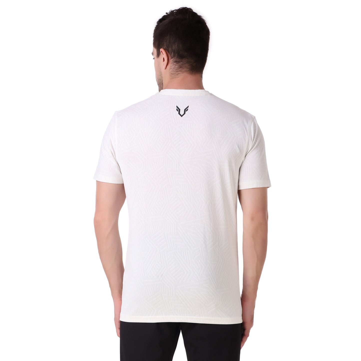 Breathable Jacquard T-Shirt - White