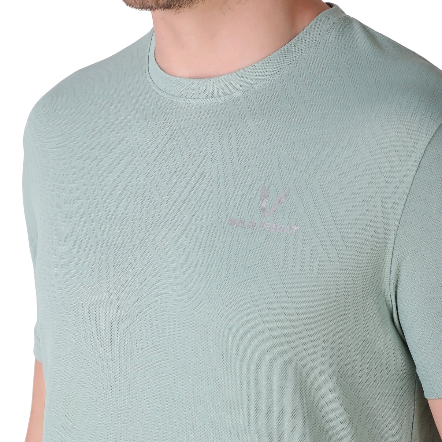 Breathable Jacquard T-Shirt - Casper