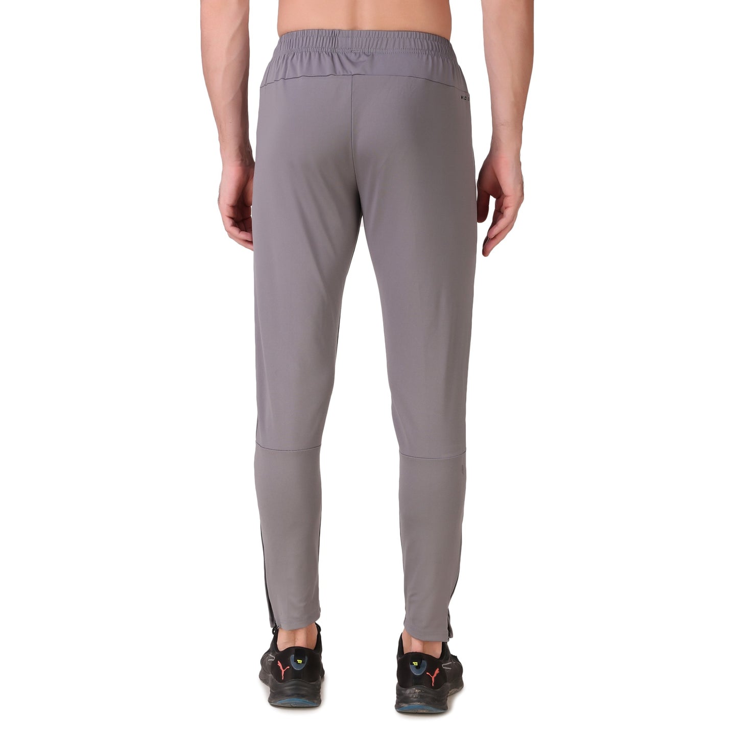 Bottom Zipped Lycra Track -Mid Grey