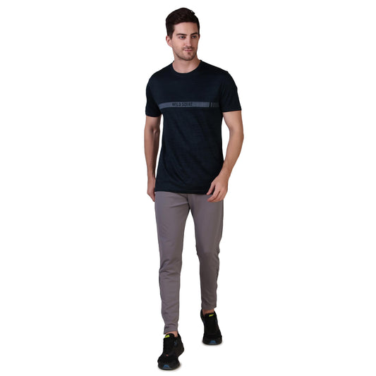 Breathable Half Sleeve T-Shirt - Navy