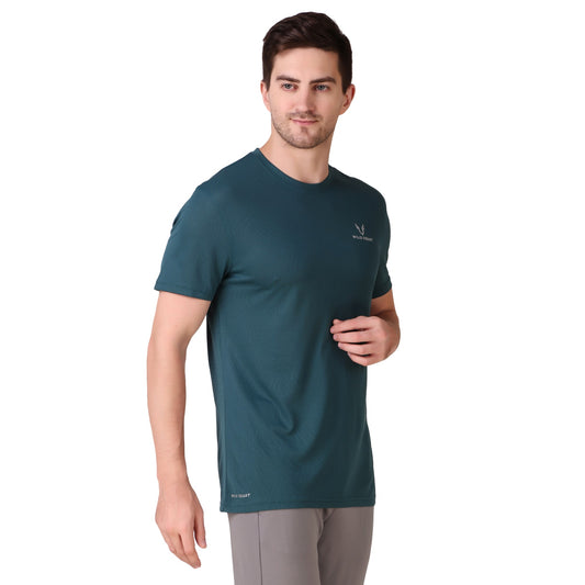 Breathable Jacquard T-Shirt - Sea Blue