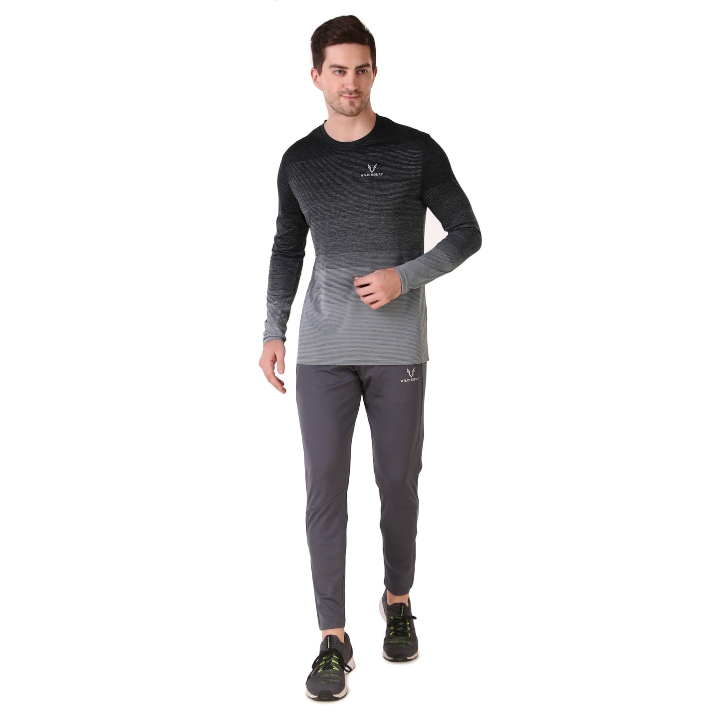 Bottom Zipped Lycra Track - Dark Grey
