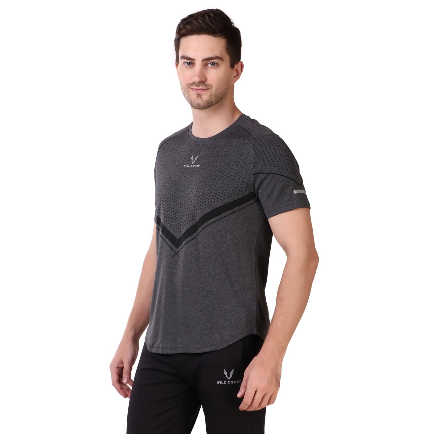 Partly Sublimated Dual Tone T-Shirts - Grey