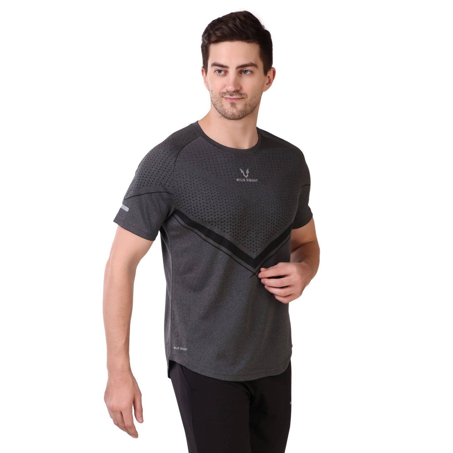 Partly Sublimated Dual Tone T-Shirts - Grey
