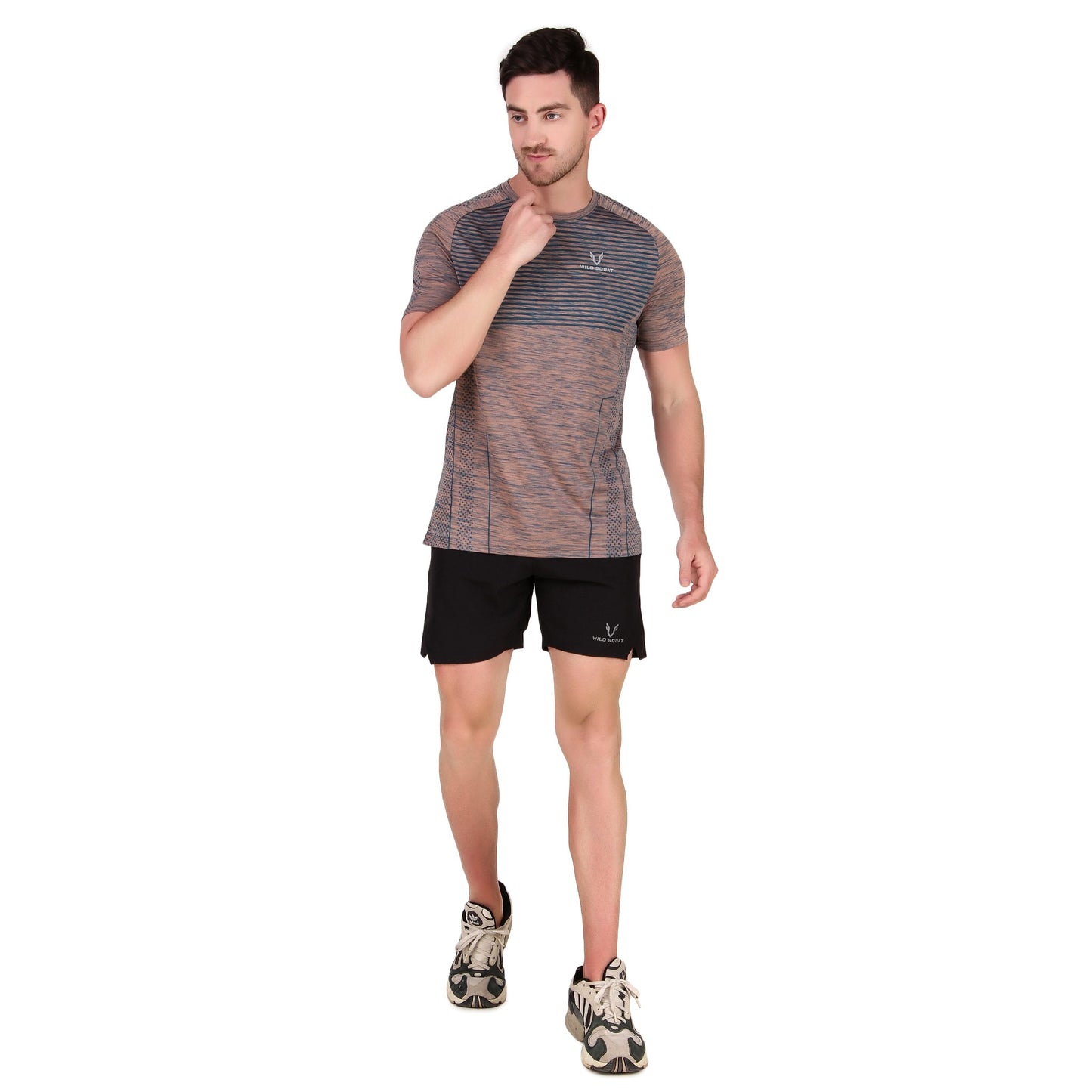 Sublimated Grindle Melange T-Shirt - Brown