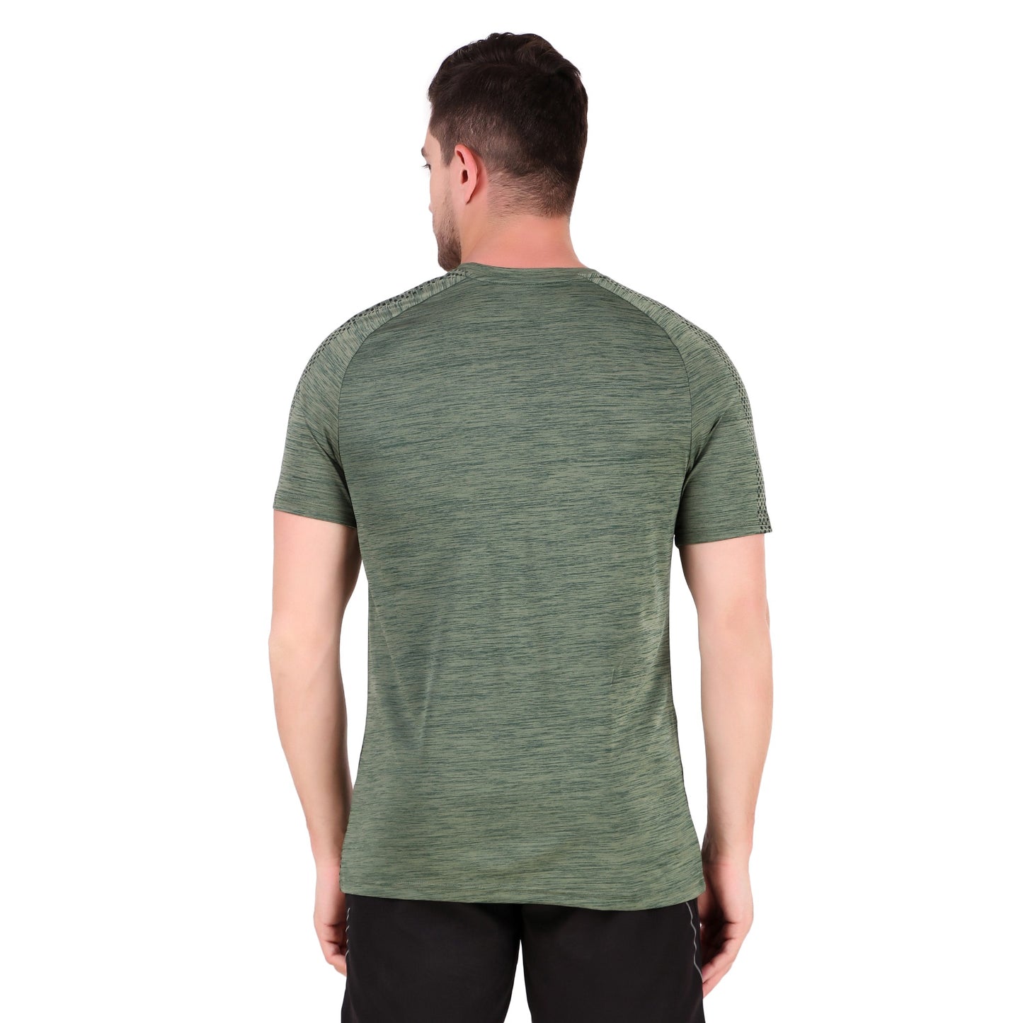 Sublimated Grindle Melange T-Shirt - Olive Green