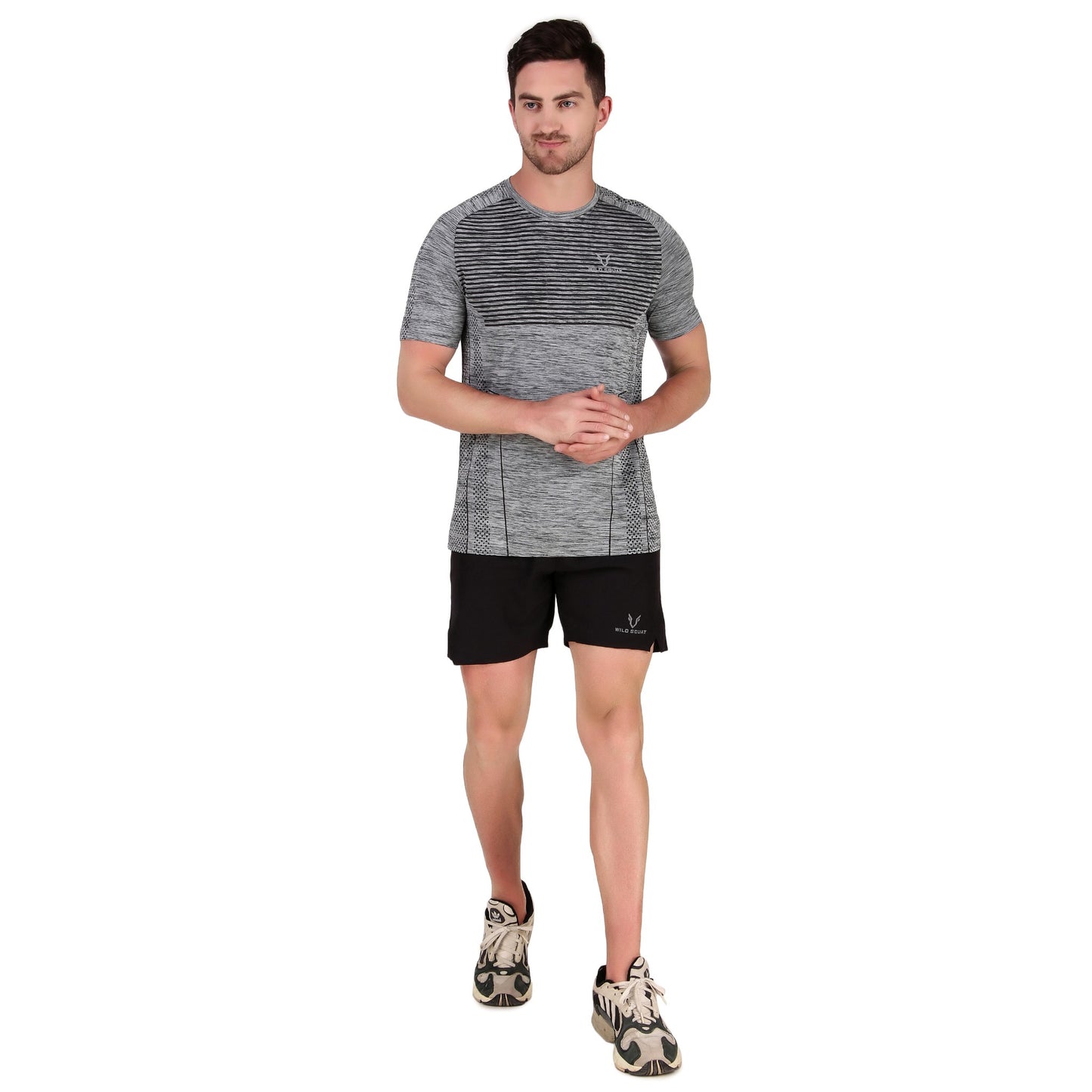 Sublimated Grindle Melange T-Shirt - Grey