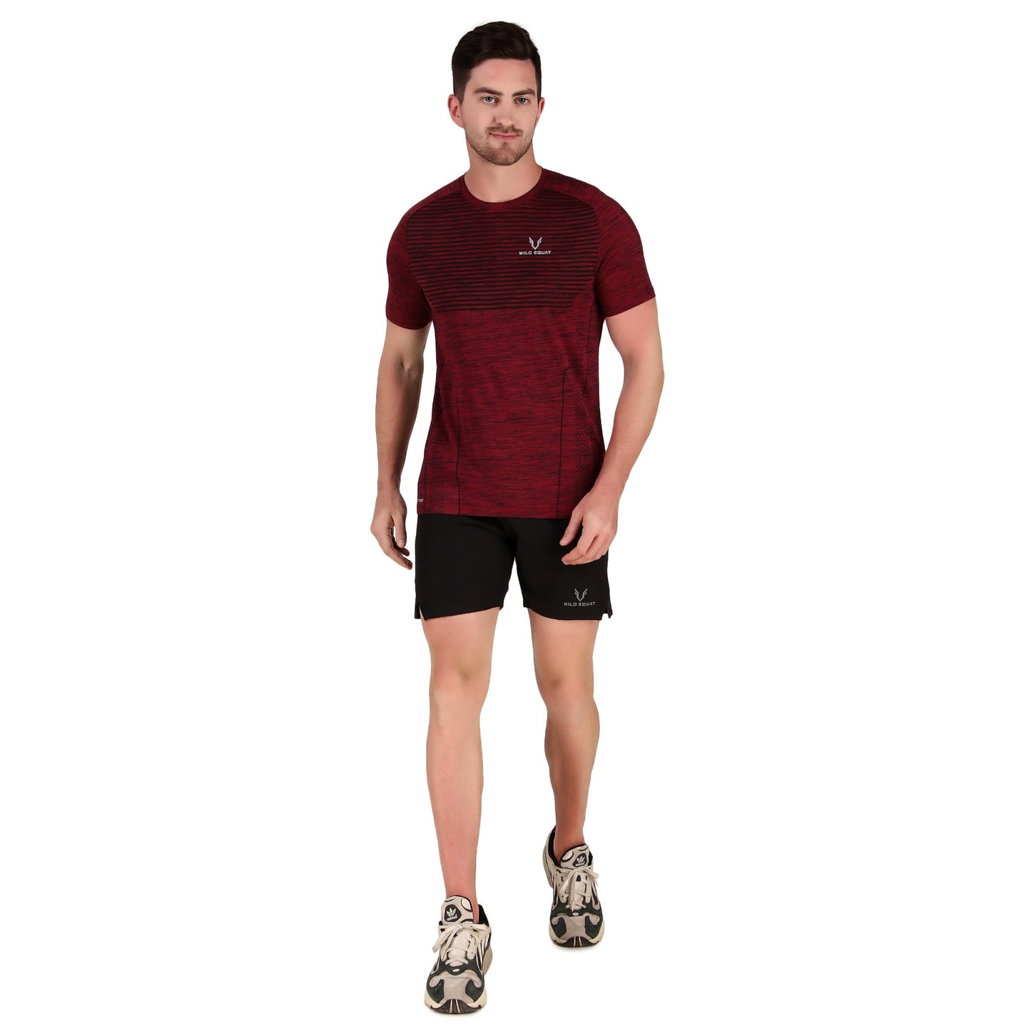 Sublimated Grindle Melange T-Shirt - Maroon
