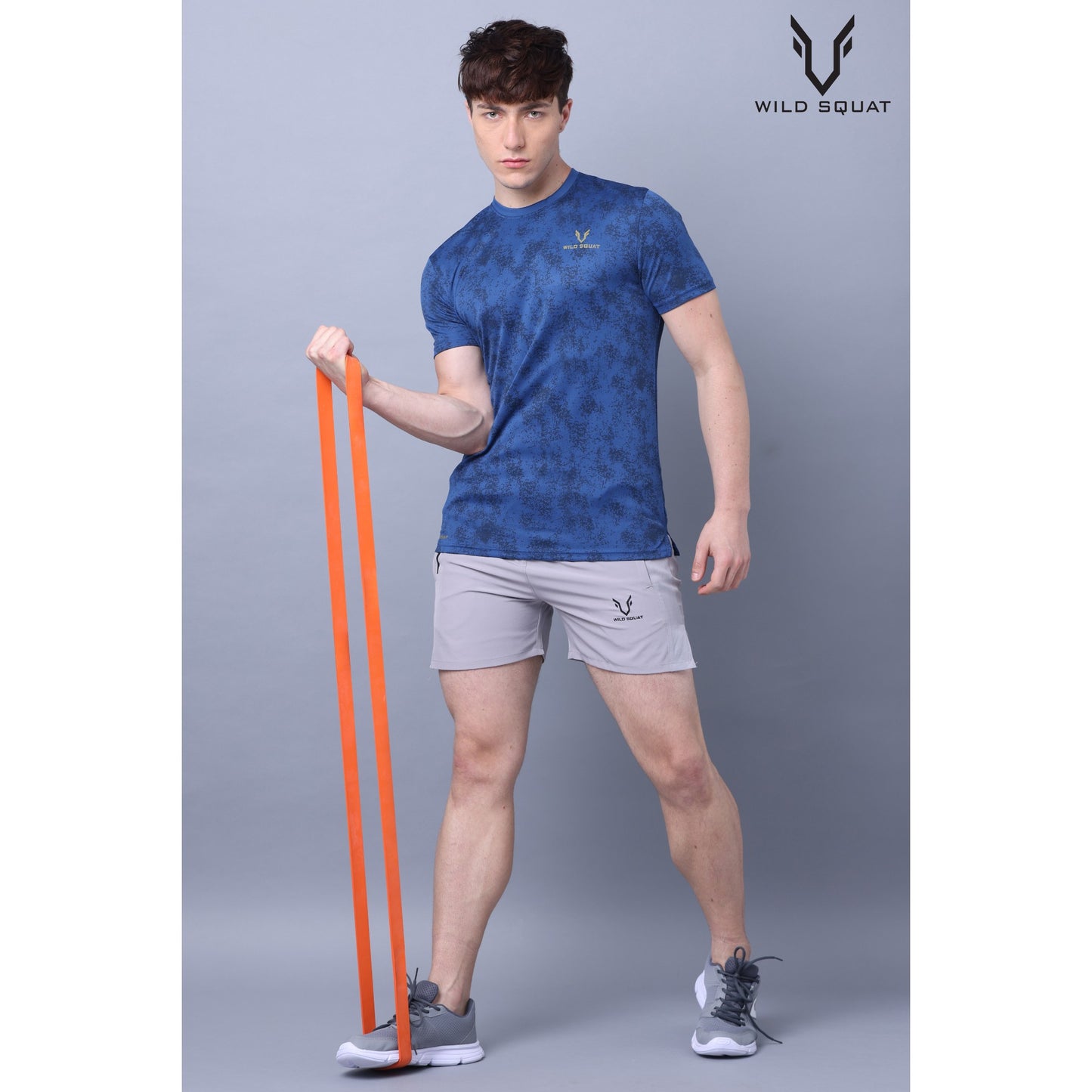 Fully Sublimated Dot Knit T-Shirt - Royal Blue