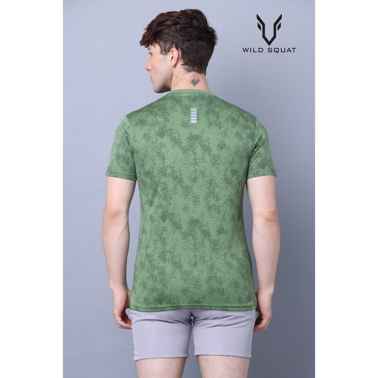 Fully Sublimated Dot Knit T-Shirt - Green