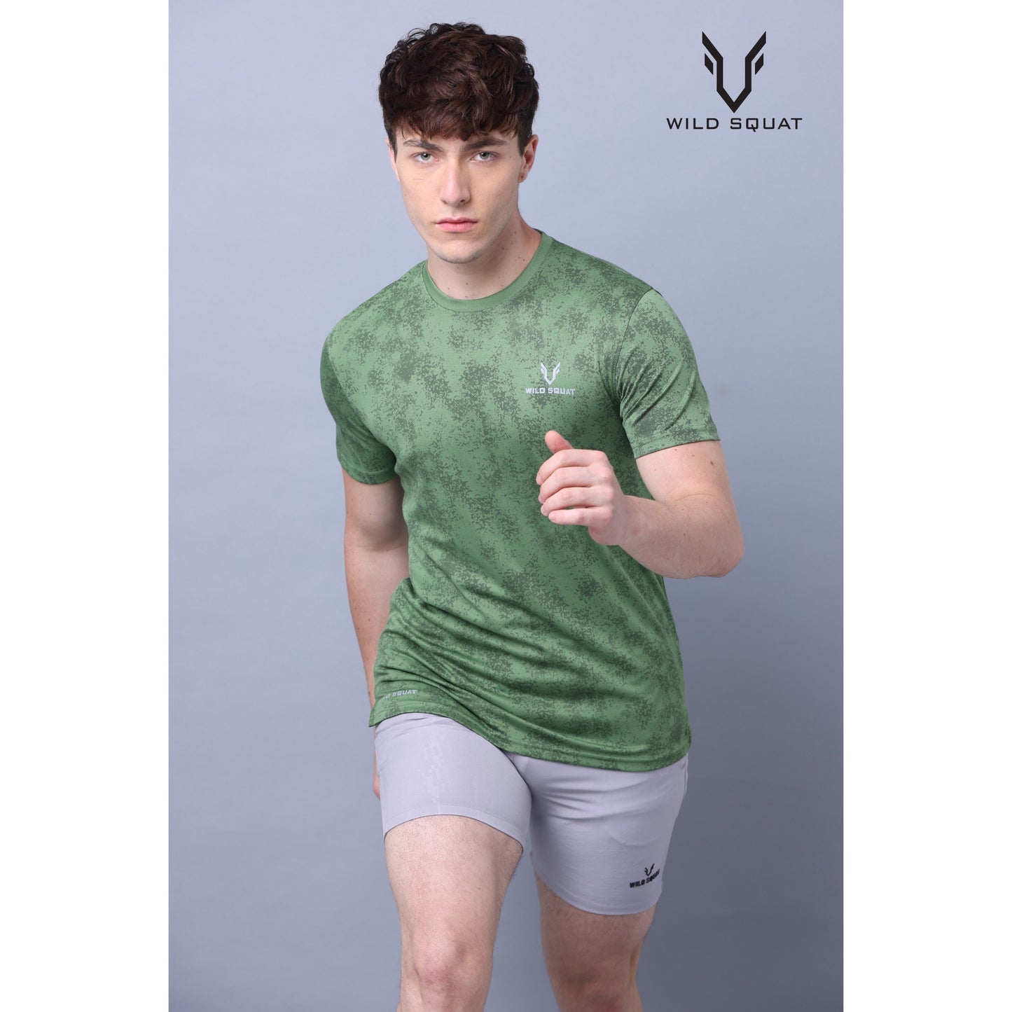 Fully Sublimated Dot Knit T-Shirt - Green