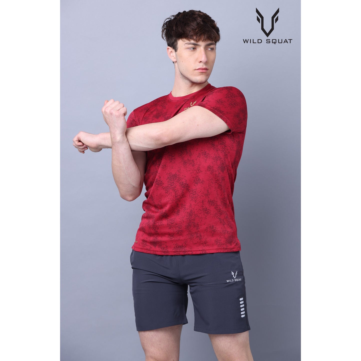 Fully Sublimated Dot Knit T-Shirt - Red