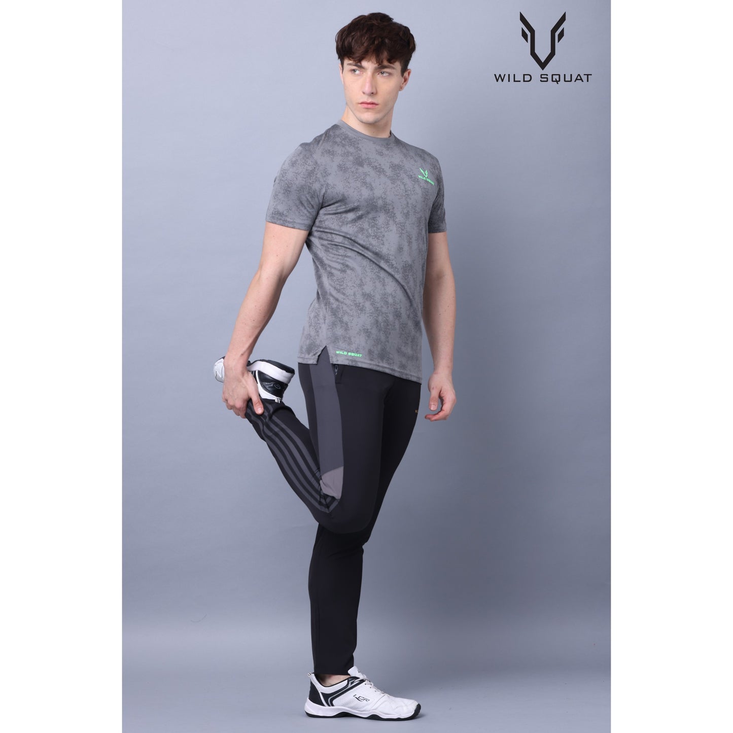 Fully Sublimated Dot Knit T-Shirt - Grey