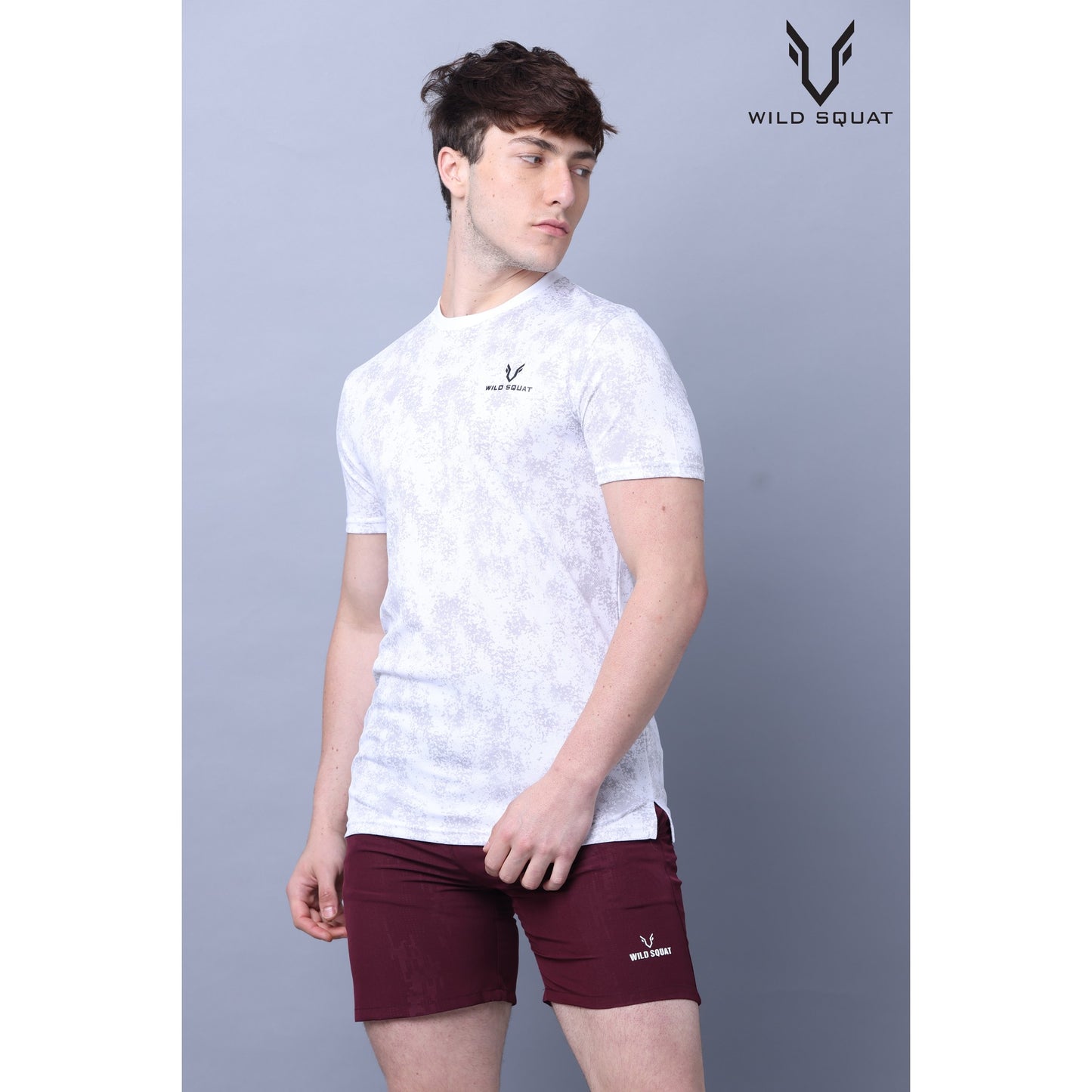 Fully Sublimated Dot Knit T-Shirt - White