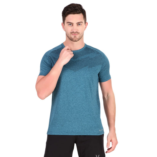 Premium Melang T-Shirt - Blue