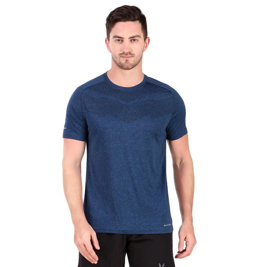 Premium Melang T-Shirt - Navy