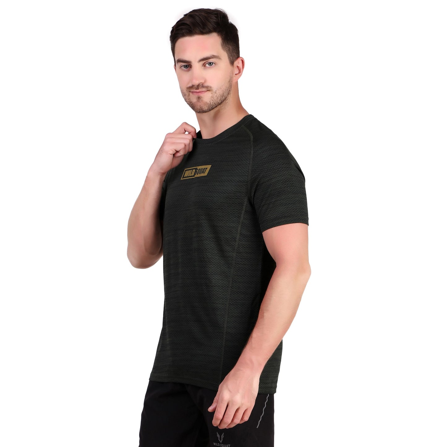 Athletic Core Half Sleeve T-Shirt - Olive Green