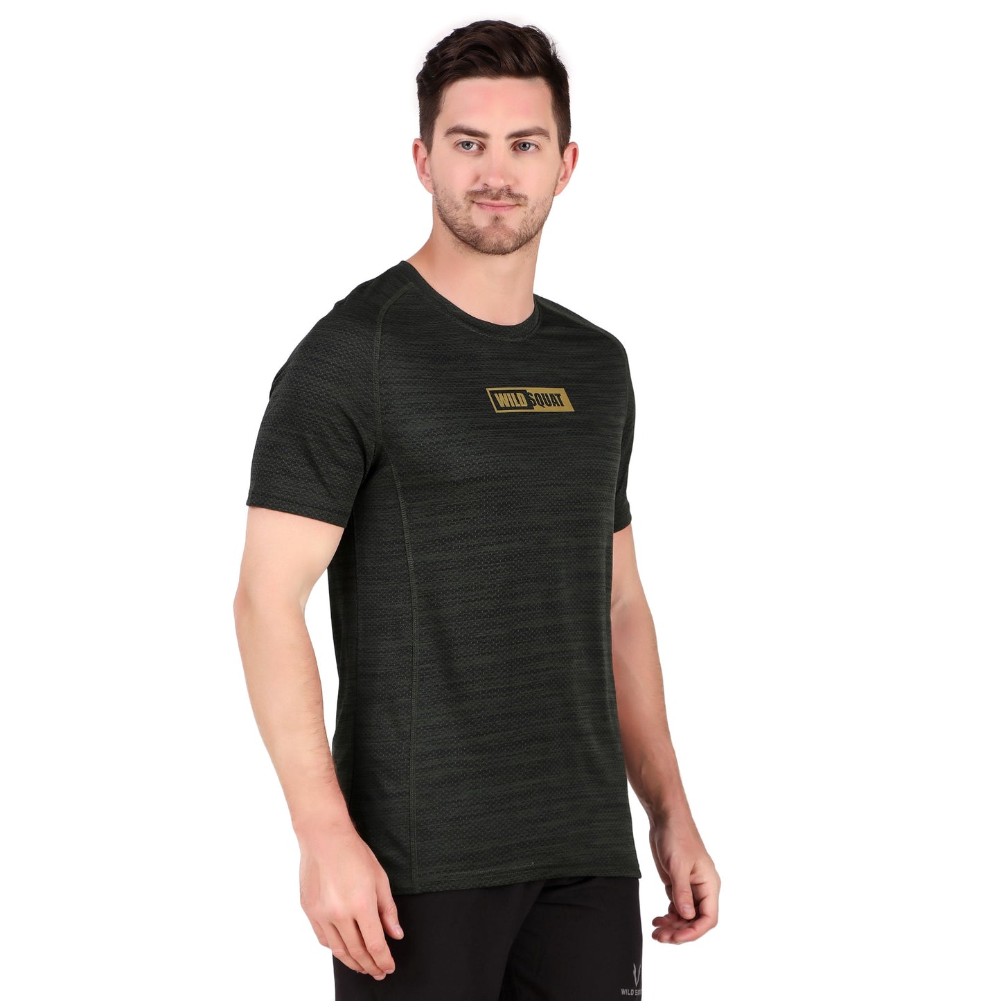 Athletic Core Half Sleeve T-Shirt - Olive Green