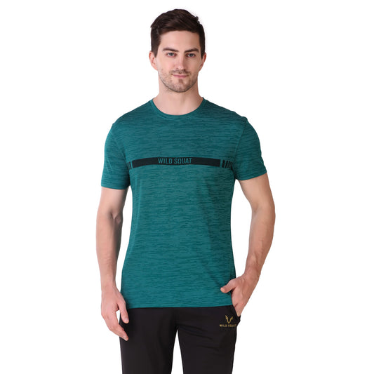 Jacquard T-Shirt - Teal Green
