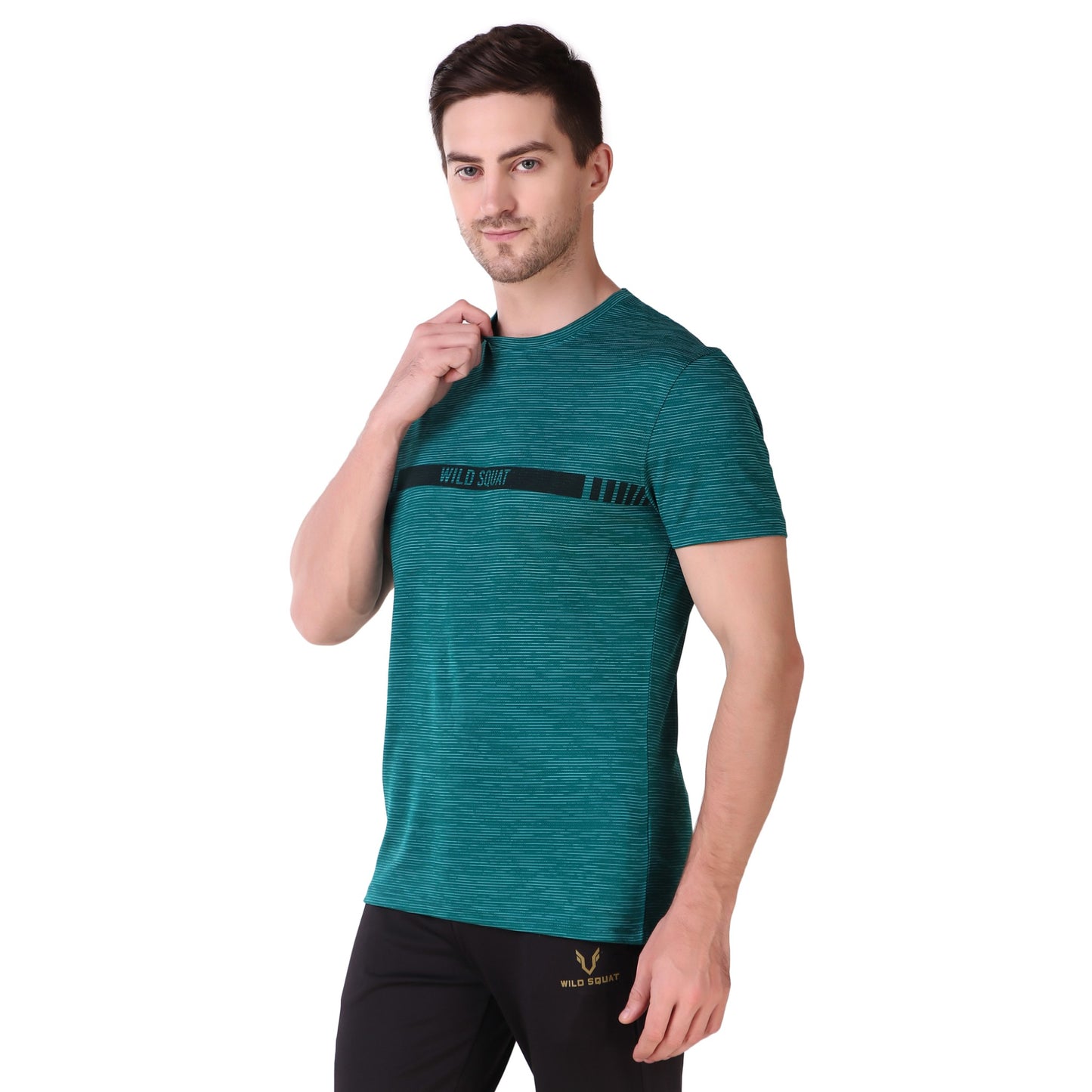 Jacquard T-Shirt - Teal Green