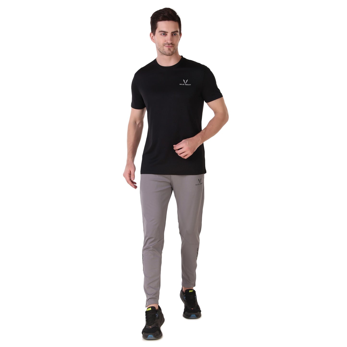 Breathable Jacquard T-Shirt - Black