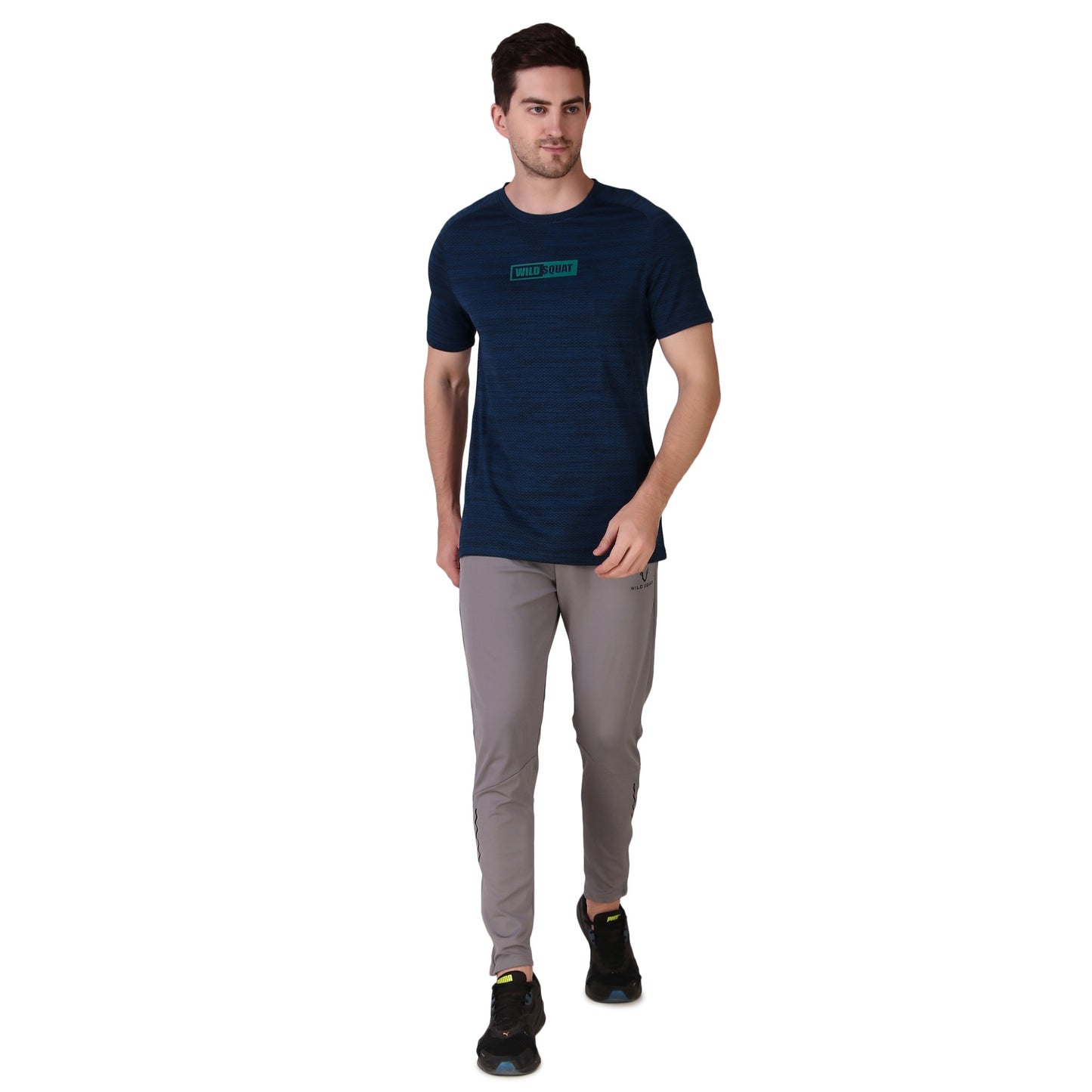 Athletic Core Half Sleeve T-Shirt - Navy