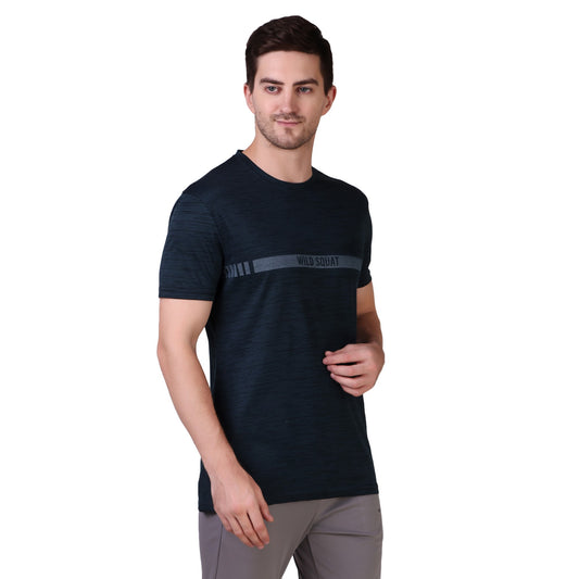 Jacquard T-Shirt - Navy