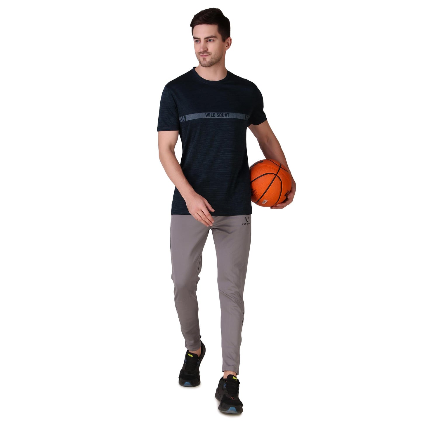 Breathable Half Sleeve T-Shirt - Navy