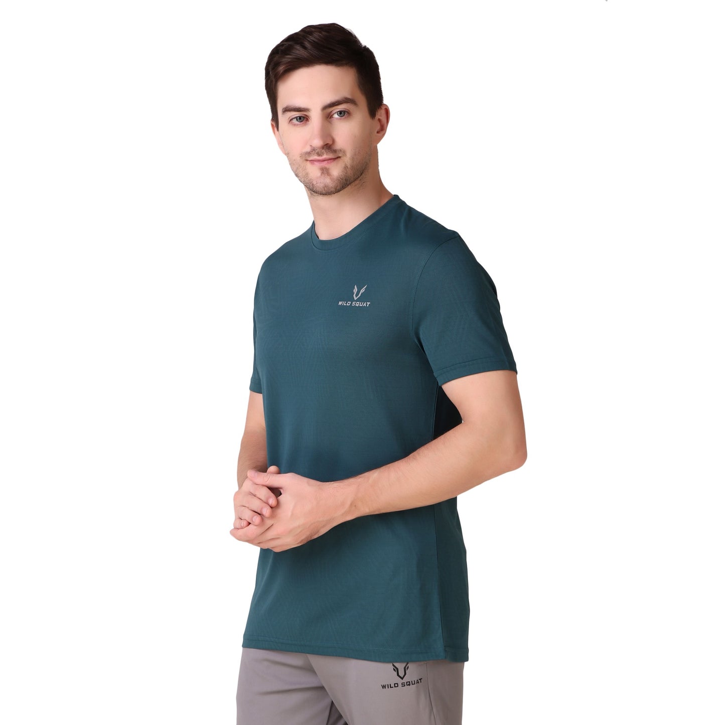 Breathable Jacquard T-Shirt - Sea Blue