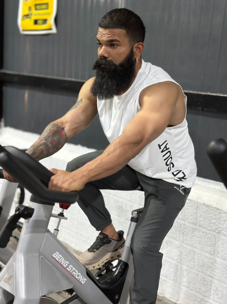 Pro-Fit Sleeveless Gym Tee - White