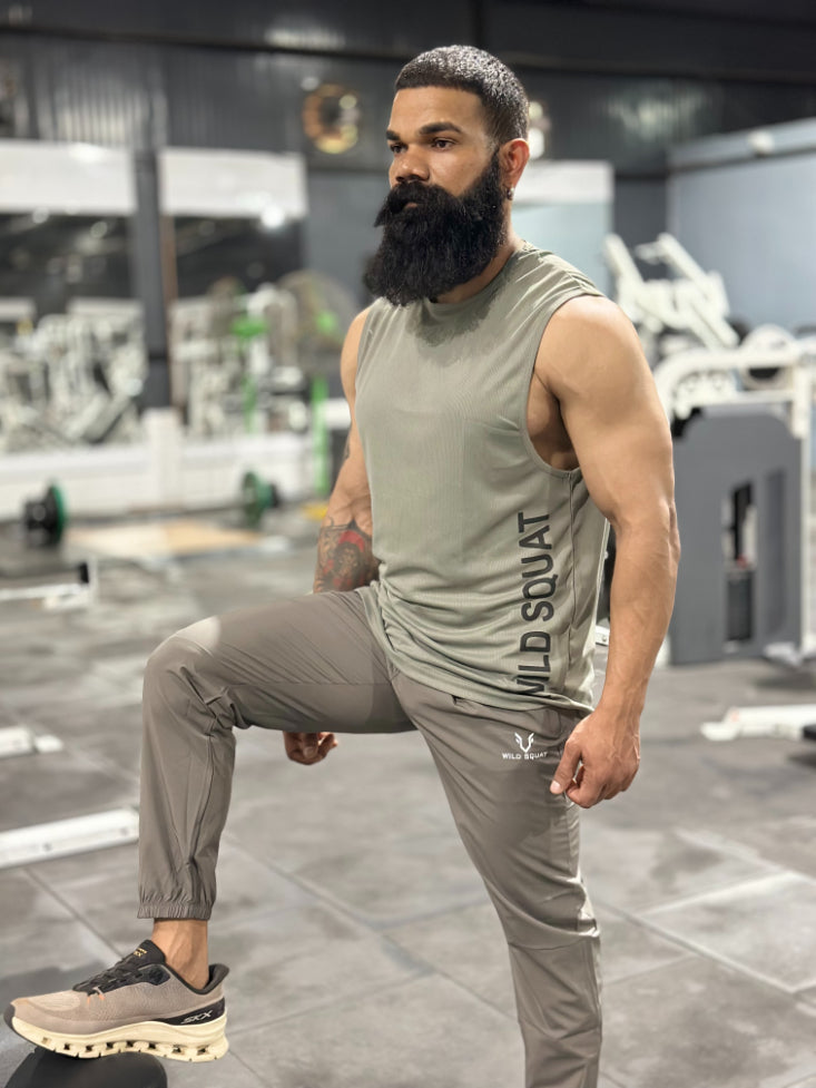 Pro-Fit Sleeveless Gym Tee - Grey