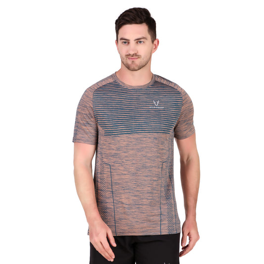 Sublimated Grindle Melange T-Shirt - Brown