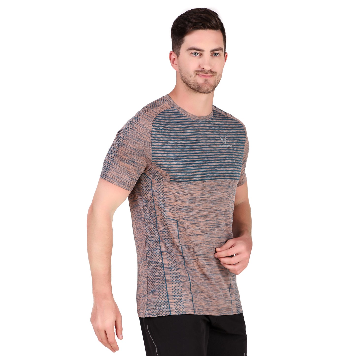 Sublimated Grindle Melange T-Shirt - Brown